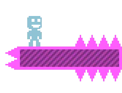 Image of Captain Viridian from the game VVVVVV standing on a ledge